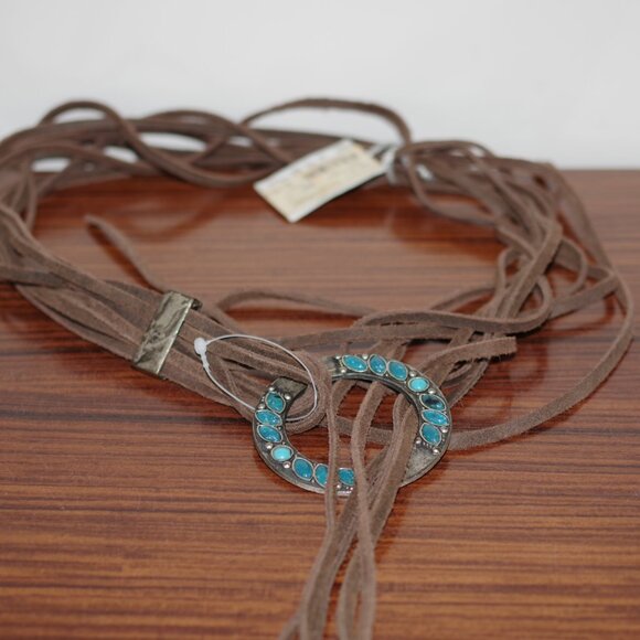 Philosophy di Alberta Ferretti Brown  Wrap Turquoise Accents belt size M main image 6